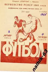 Иртыш Омск - Торпедо Томск 1965 год полуфинал первенства РСФСР в Нальчике