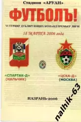 Спартак-д Нальчик-ЦСКА-д Москва 2006 год альтернатива