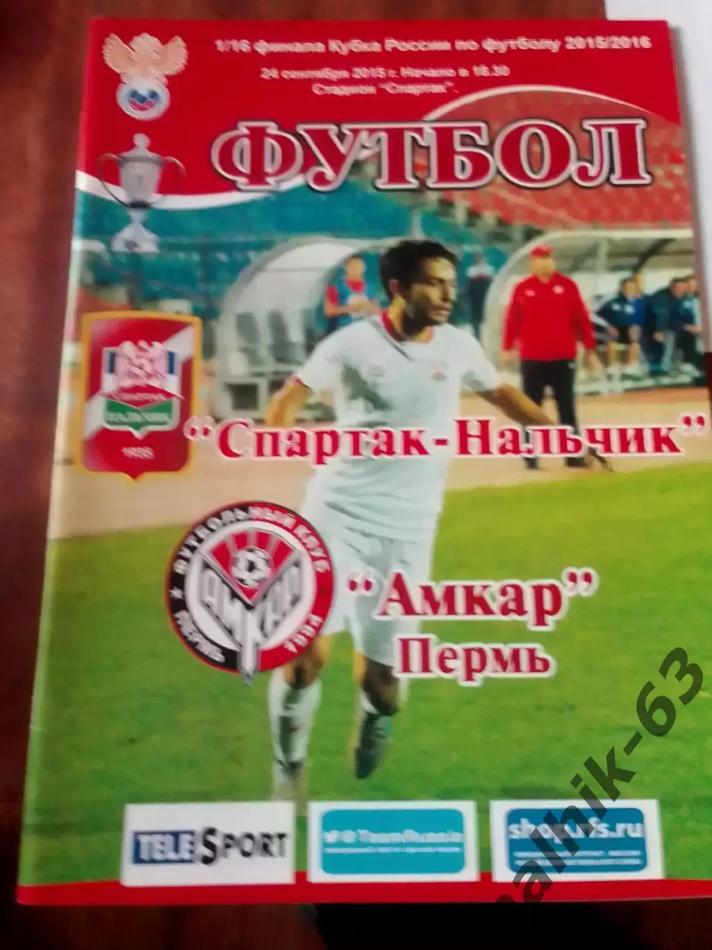Спартак Нальчик-Амкар Пермь 2015-2016 год кубок России
