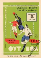 ска ростов-торпедо кутаиси 1965 год