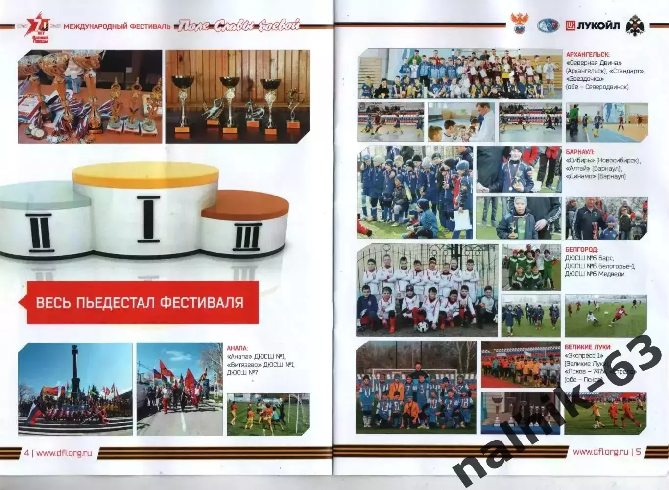 Белгород, Владивосток, Владимир. Петропаловск-Камчатский ДФЛ 2015 год 1