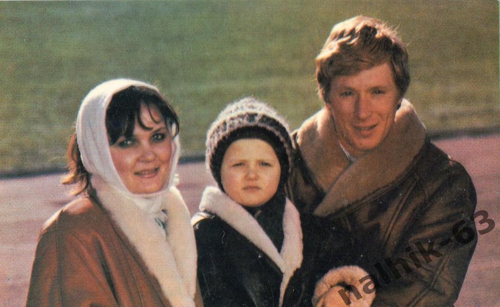Календарик Динамо Киев Алексей Михайличенко с семьей/1990 год