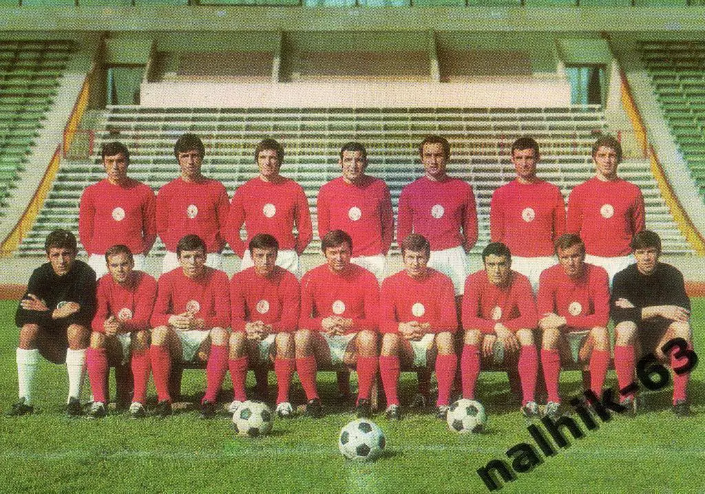 ЦСКА Септемврийско знаме Болгария чемпион Болгарии 1971-1972 года