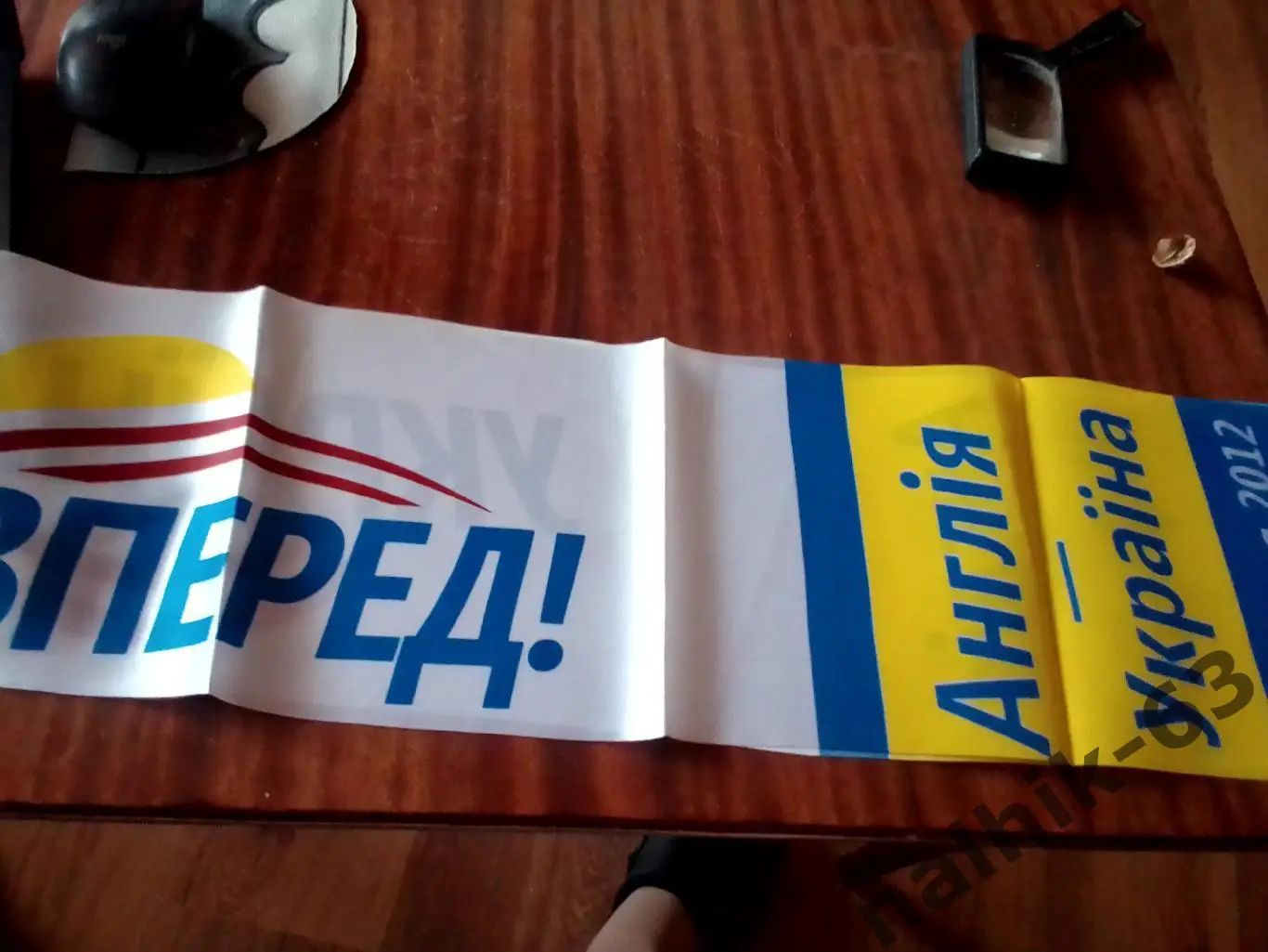 Украина-Англия 2012 год шарф шелк