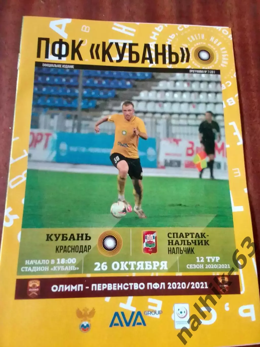 Кубань Краснодар-Спартак Нальчик 2020-2021 год