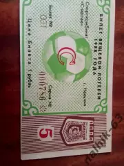 Спартак Нальчик 1988 год. Футбольная лотерея