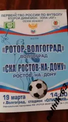 Ротор Волгоград-СКА Ростов 2016-2017 год