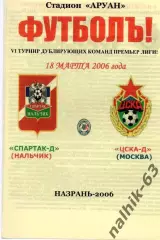 Спартак-д Нальчик-ЦСКА-д Москва 2006 год альтернатива