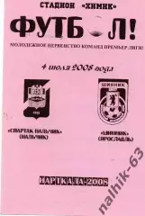 Спартак-д Нальчик-Шинник-д Ярославль 2008 год альтернатива