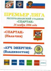 Спартак Нальчик-Луч-Энергия Владивосток 2006 год альтернатива