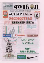 Спартак Нальчик-Рубин Казань 2008 год альтернатива