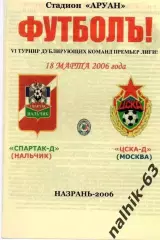 Спартак-д Нальчик-ЦСКА-д Москва 2006 год альтернатива