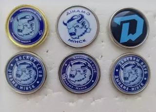 Значок. Динамо Минск КХЛ -6 значков