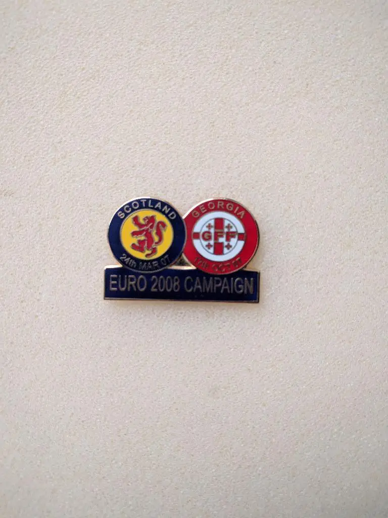 Значок. Евро 2008, Шотландия-Грузия