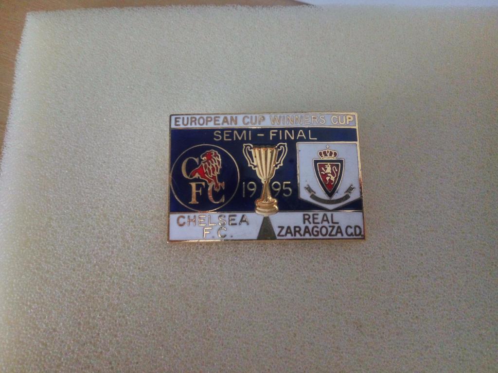 Значок. Chelsea F.C.- Real Zaragoza C.D.,1995