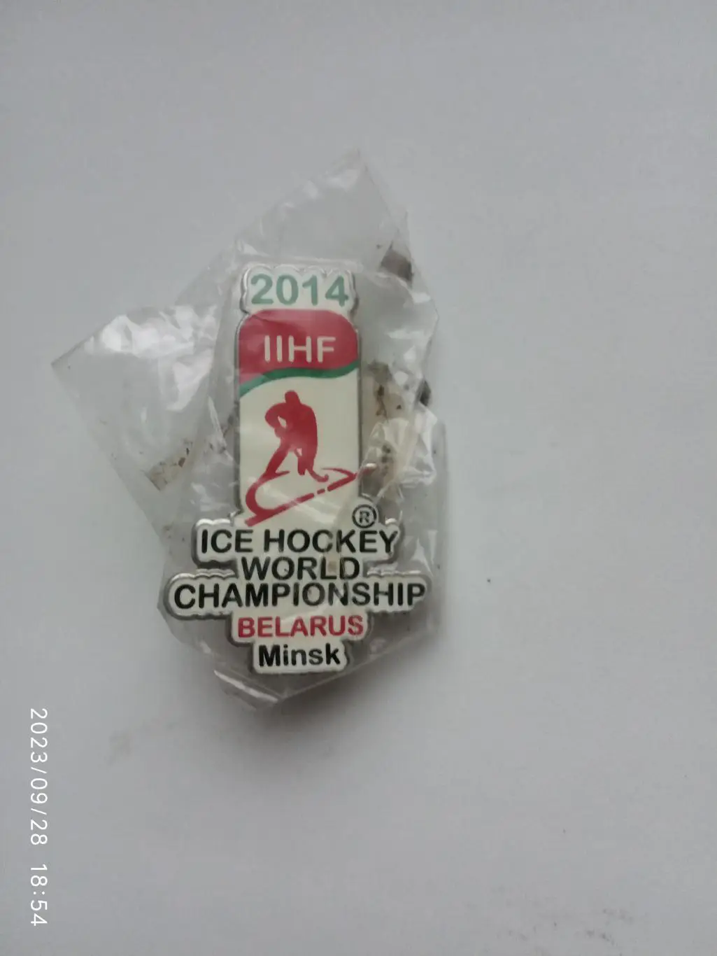 Значок.Хоккей Ч.М.-2014-Беларусь-официальный знак