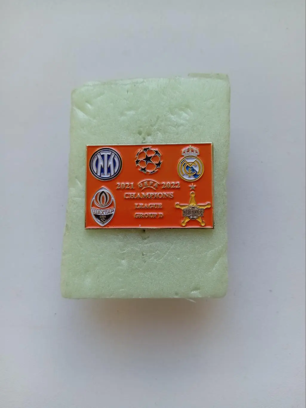 Значок. Интер Милан.Шериф Тирасполь.Реал Мадрид.Шахтёр Донецк-Л.Ч.21\22