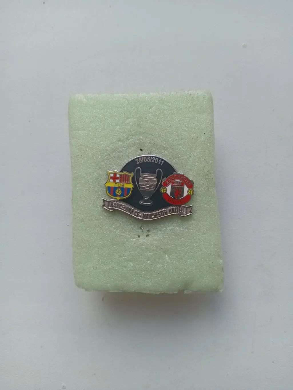 Значок. ФК Барселона-Манчестер Юнайтед- ФИНАЛ Л.Ч. 28.5.2011г