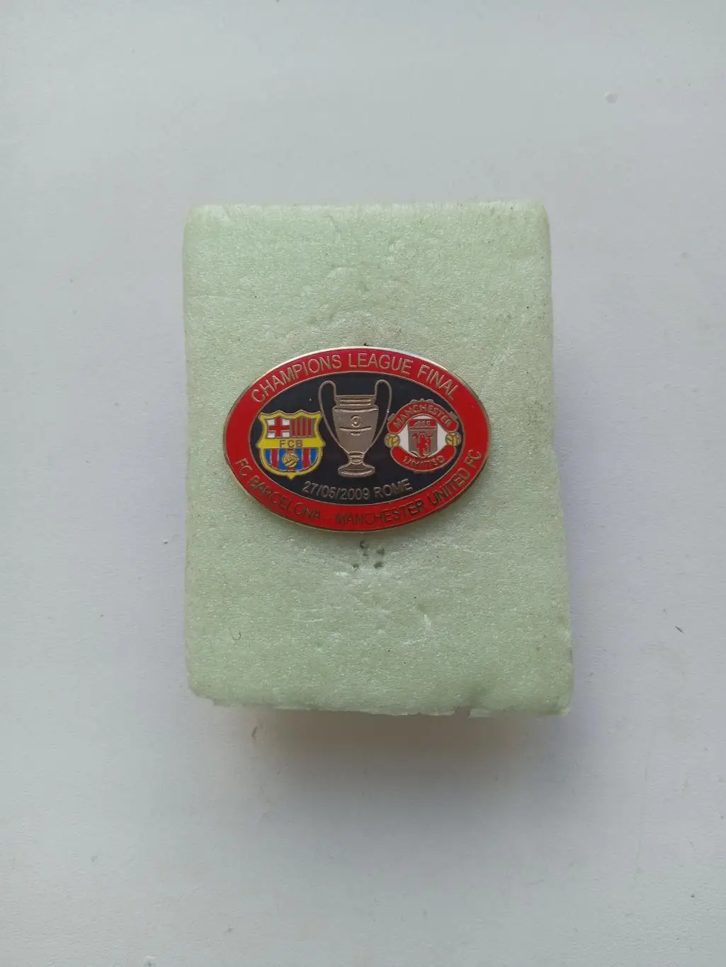 Значок. ФК Манчестер Юнайтед- Барселона-ФИНАЛ Л.Ч. 27.5.2009г