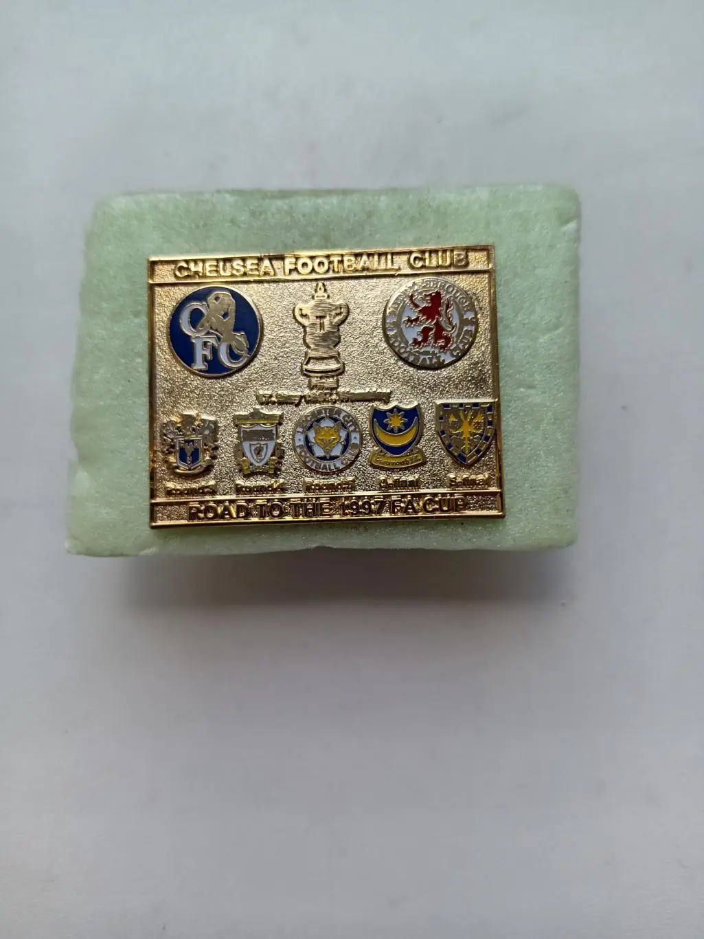 Значок. ФК Челси Лондон-Миделсбро -ФИНАЛ Кубка Англии -1997г
