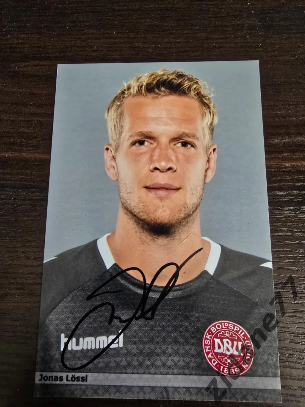 Автограф Йонас Лёссль (Эвертон, Дания)