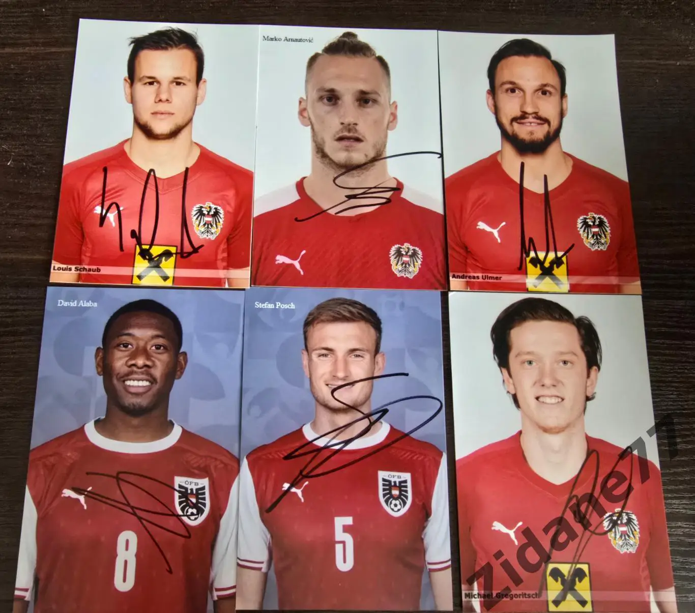 Автографы сборная Австрии