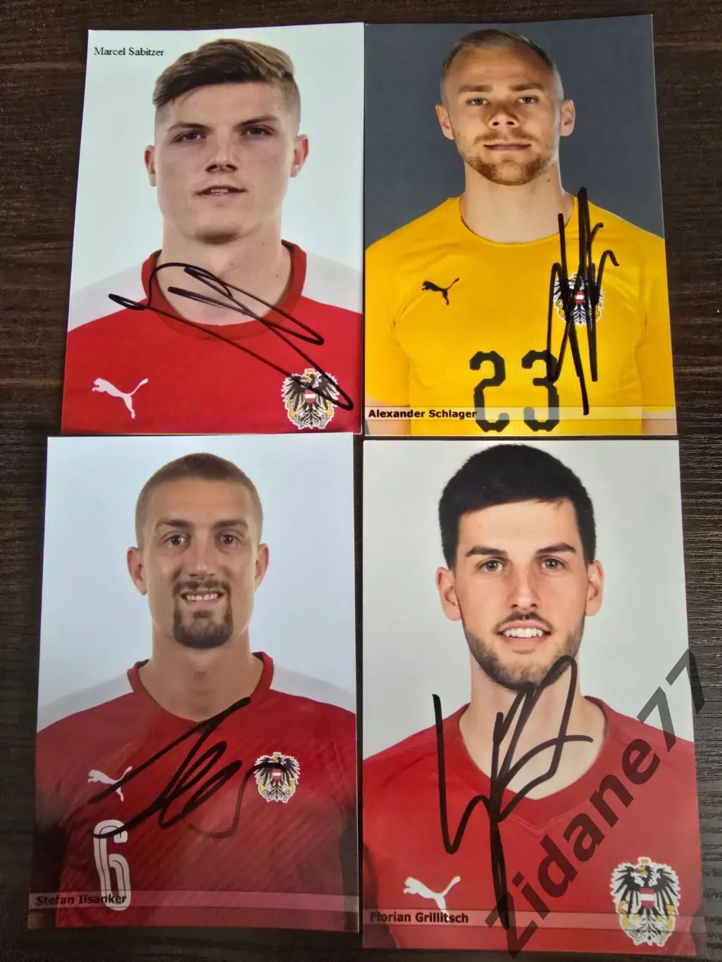 Автографы сборная Австрии 1