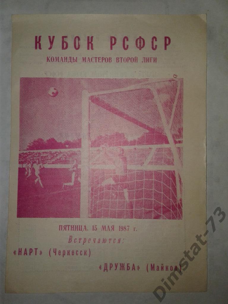 Нарт Черкесск - Дружба Майкоп 1987 Кубок РСФСР