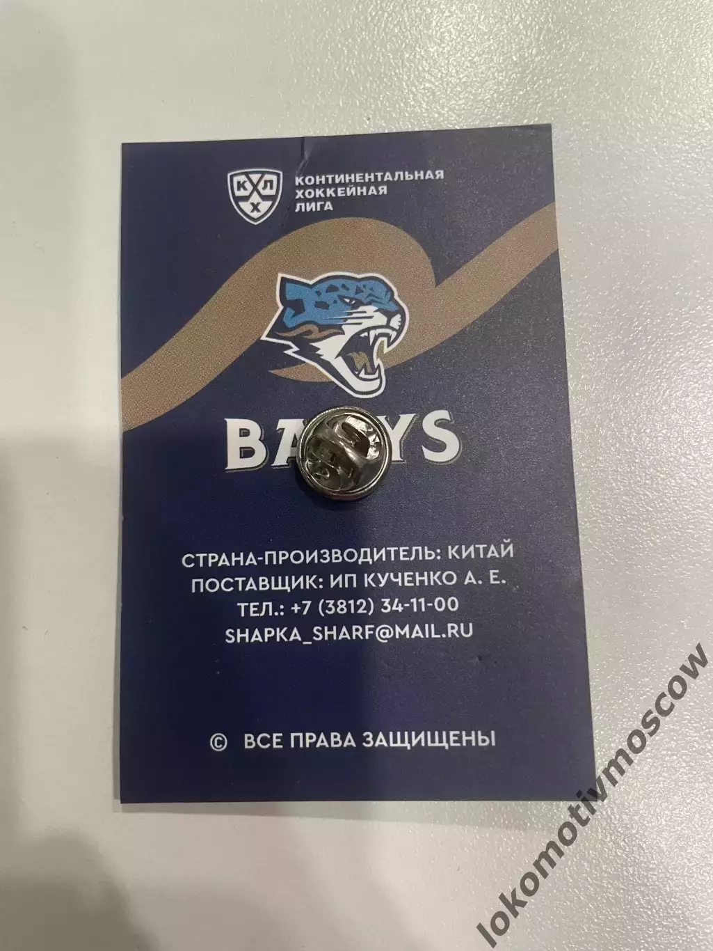Значок Хоккей Барыс 1