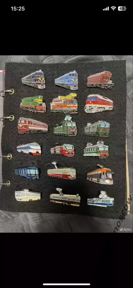 Значки железнодорожный транспорт, авто одним лотом 1