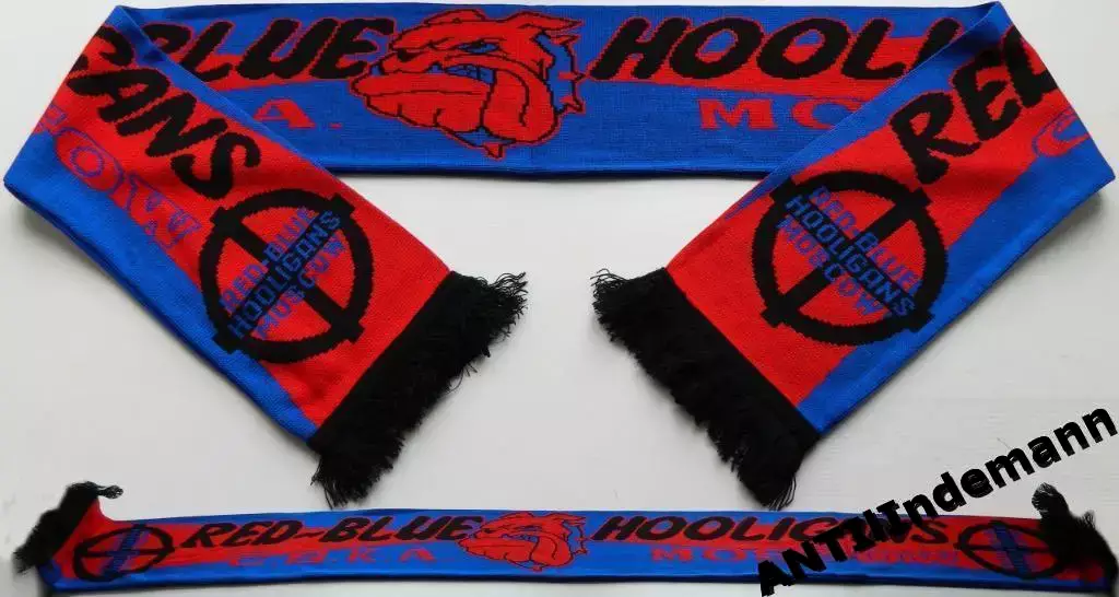 Шарф ЦСКА Москва “Red-blue hooligans”