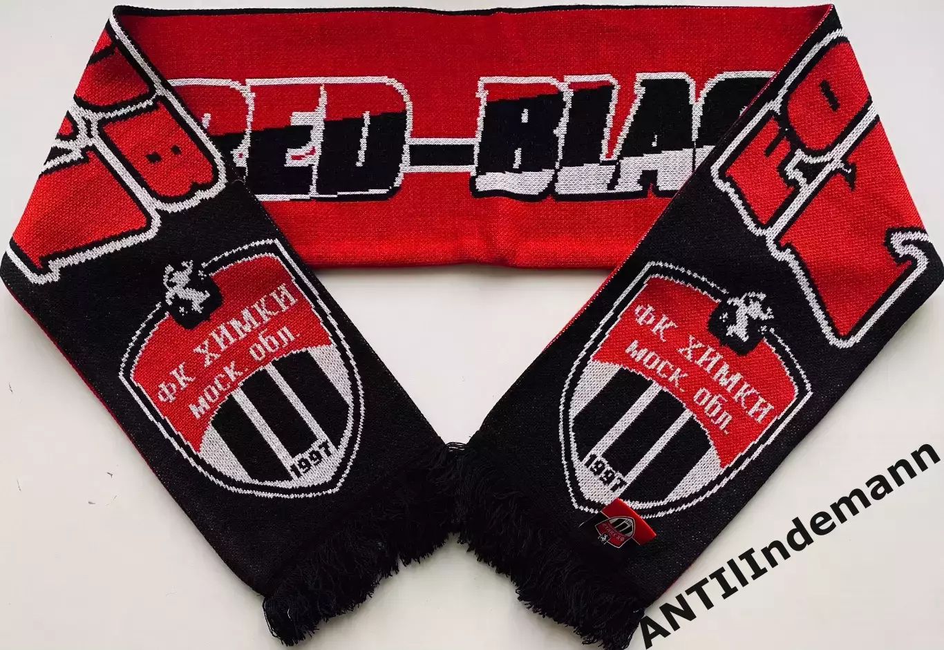 Шарф ФК Химки (Московская область) «We are red - black - white”