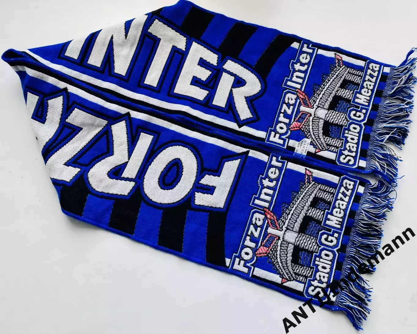 Шарф ФК Интер (Интернационале) Милан, Италия. “Forza Inter”. Изготовлен в Италии