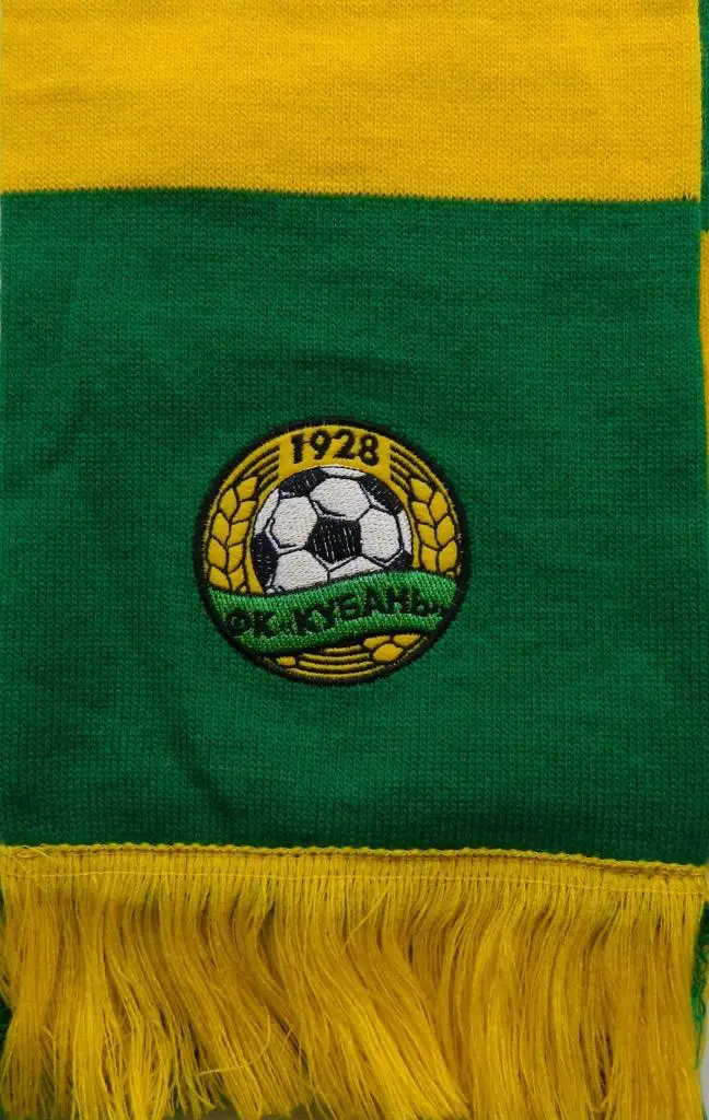 Шарф ФК Кубань Краснодар, barscarf с вышивками 3