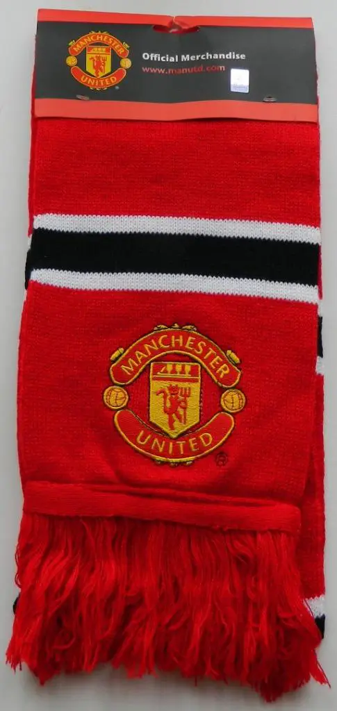 Шарф ФК Манчестер Юнайтед (Manchester United), Англия. Новый barscarf с вышивкой