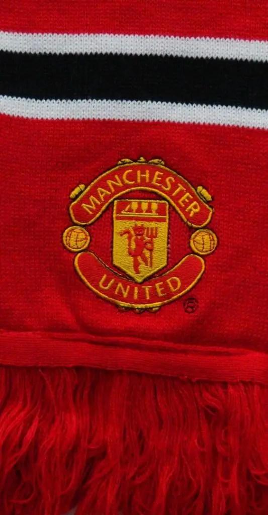 Шарф ФК Манчестер Юнайтед (Manchester United), Англия. Новый barscarf с вышивкой 1
