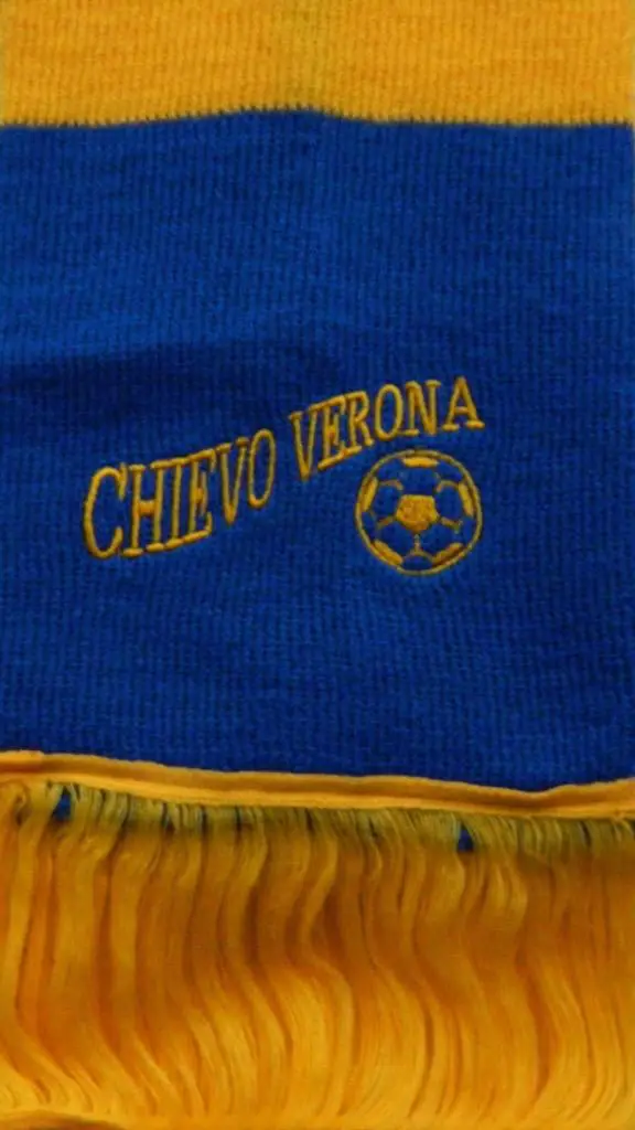 Шарф ФК Кьево Верона, Италия. Barscarf с вышивкой 2