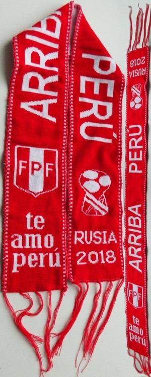 Шарф Футбольной сборной (сборная) Перу. Изготовлен к ЧМ 2018