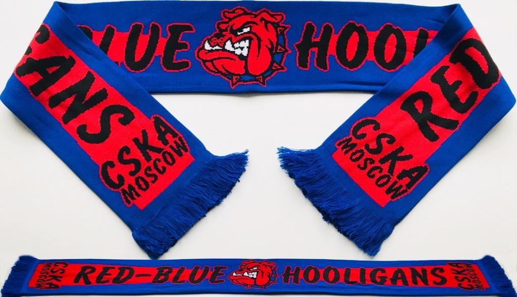 Шарф Цска Москва “Red-Blue Hooligans”.