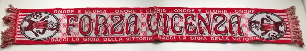 Шарф ФК Виченца Италия, односторонний. 1