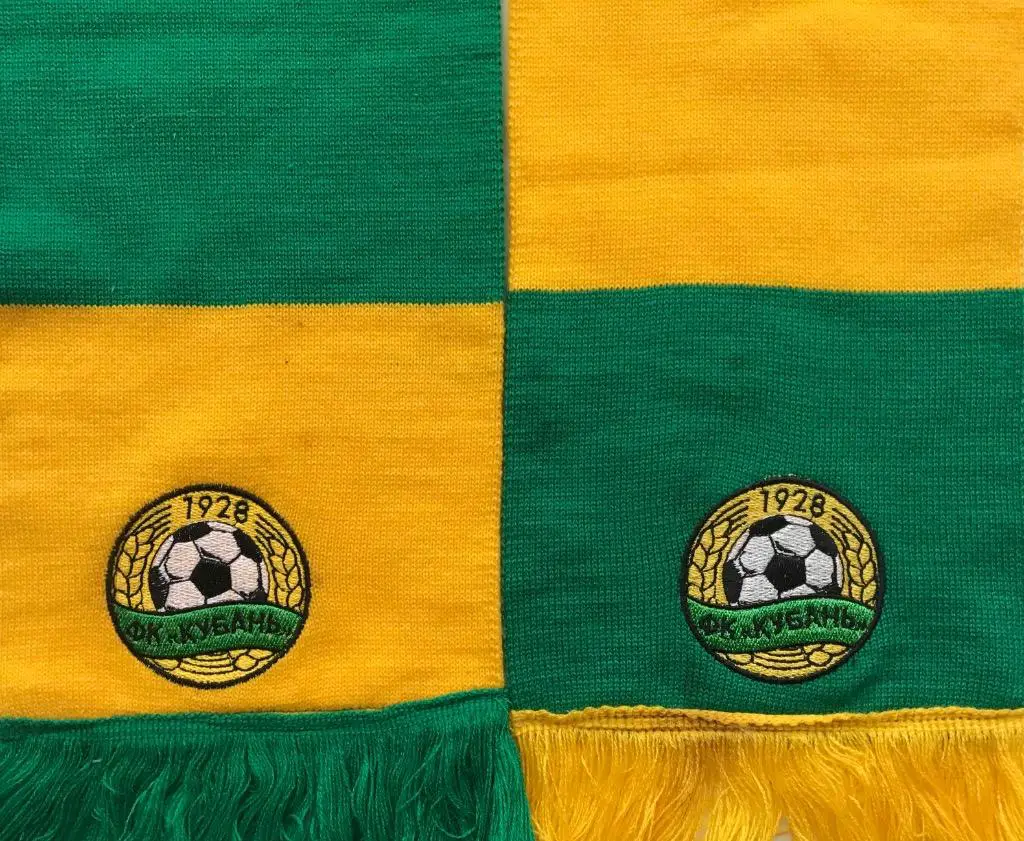 Шарф ФК Кубань Краснодар, barscarf с вышивками. 1