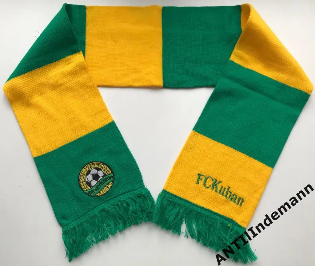 Шарф ФК Кубань Краснодар, barscarf с вышивками.
