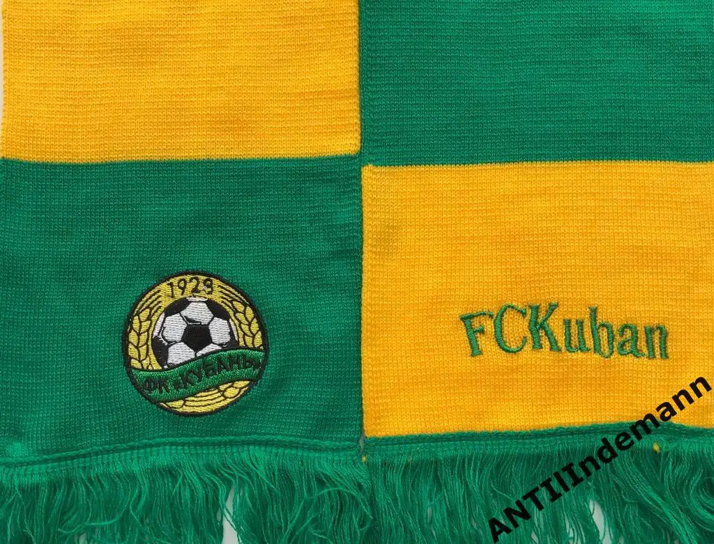 Шарф ФК Кубань Краснодар, barscarf с вышивками. 1