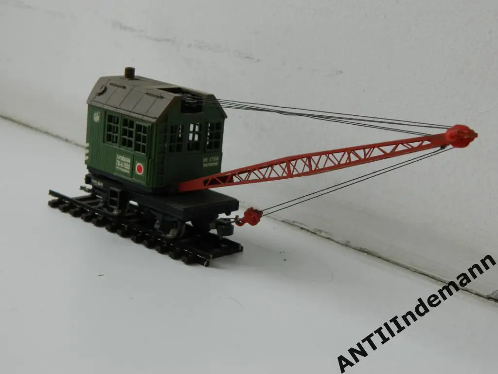 Железнодорожный кран ПК-6, СССР. Масштаб H0 1/87 (16,5 мм) 6