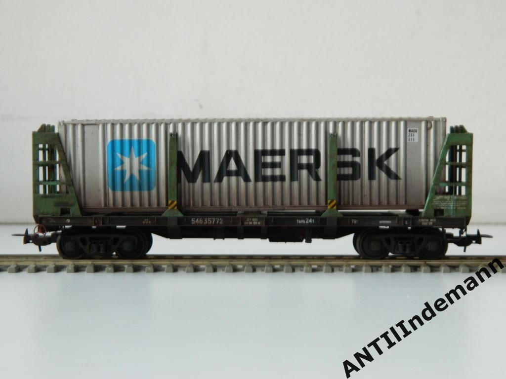 ONEGA (Онега) вагон-платформа (контейнеровоз, лесовоз) РЖД. H0 1/87 (16,5 мм) 3