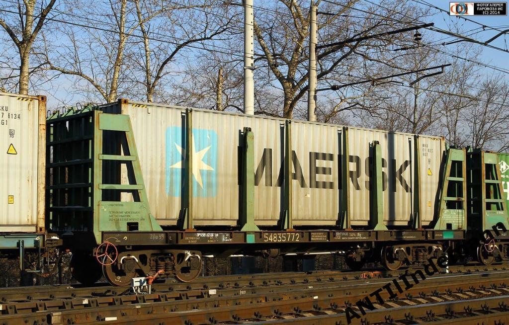 ONEGA (Онега) вагон-платформа (контейнеровоз, лесовоз) РЖД. H0 1/87 (16,5 мм) 7
