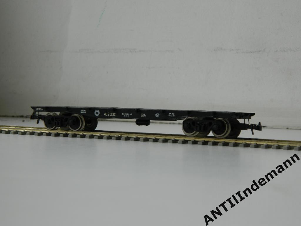Вагон платформа для контейнеров РЖД. Масштаб H0 1/87 (16,5 мм) 2