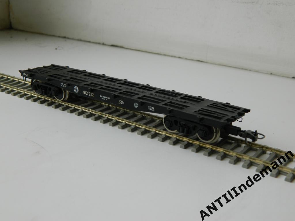 Вагон платформа для контейнеров РЖД. Масштаб H0 1/87 (16,5 мм) 3
