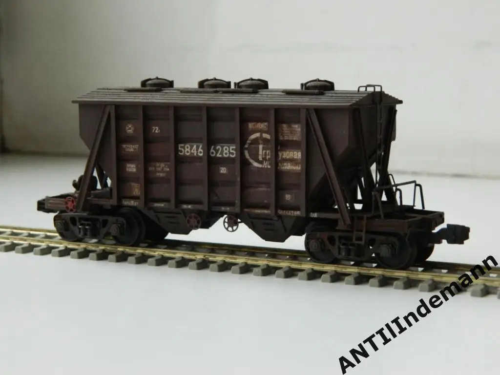 Вагон хоппер 1 грузовая компания для цемента, РЖД. Масштаб H0 1/87 (16,5 мм) 2