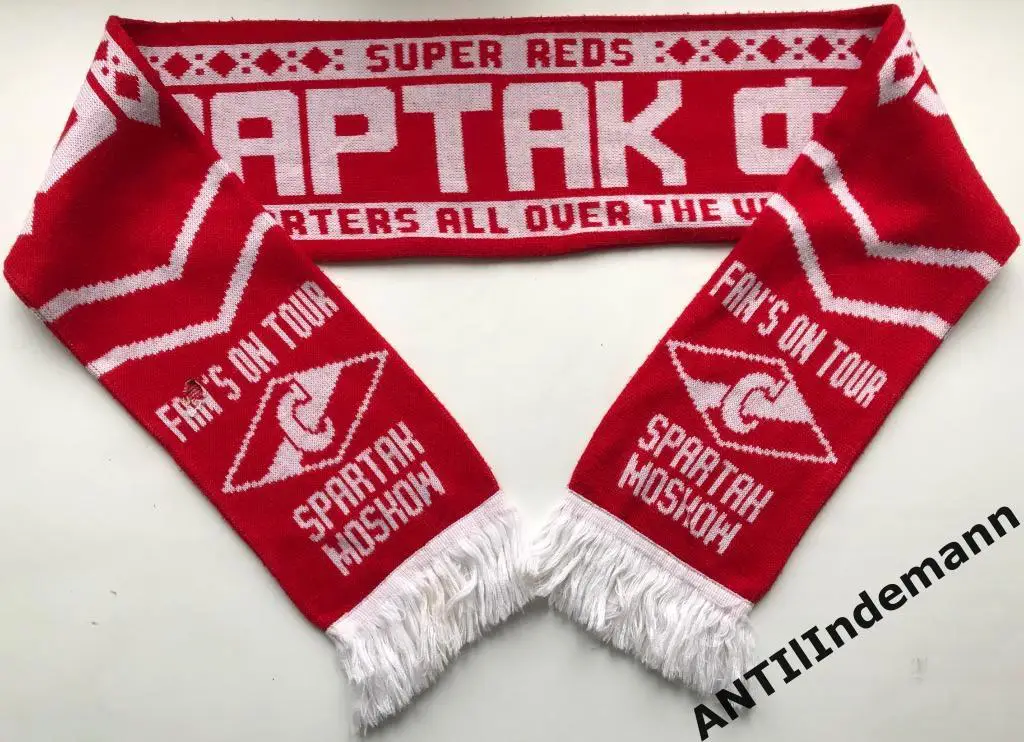 Шарф ФК Спартак Москва “Fan’s on tour” 1990-х гг.